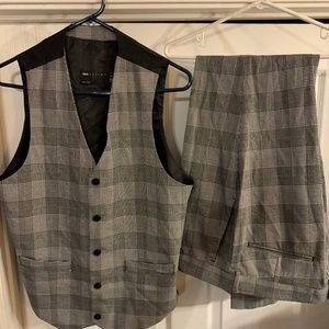 ASOS Design houndstooth pattern dress pants and matching vest